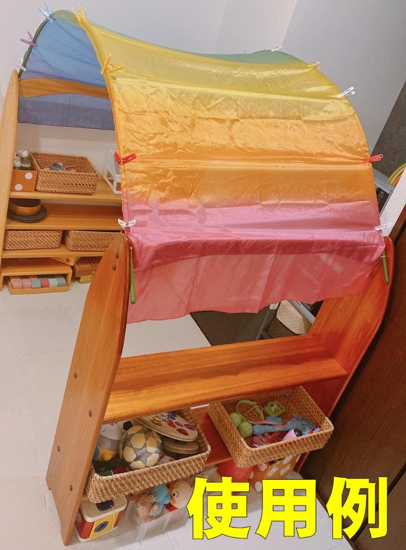 シュタイナー ついたて ハンドメイド ２台（パイン）(4/4)