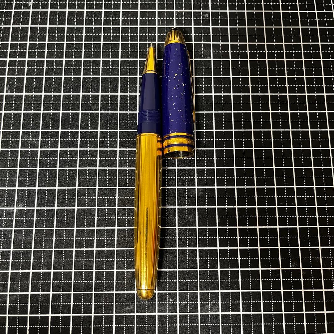 モンブラン ローラーボール ソリテール ラムセスII ラピスラズリ バーメイル