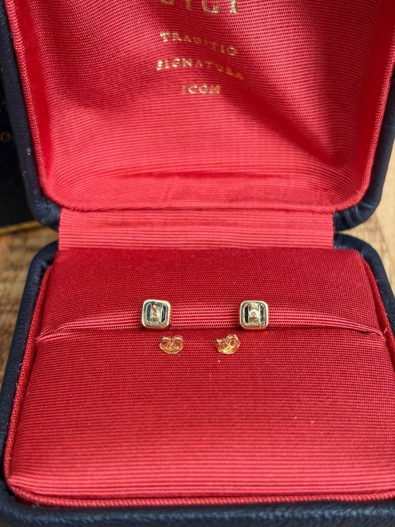 【専用】GIGI HELIOS Onyx square earrings ピアス