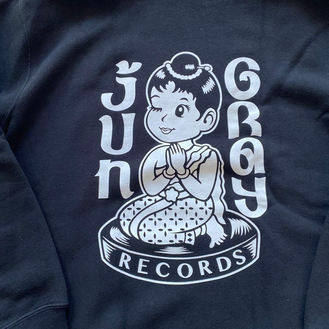 ★未使用！Jun Gray Records パーカー　Lサイズ　ブラック★
