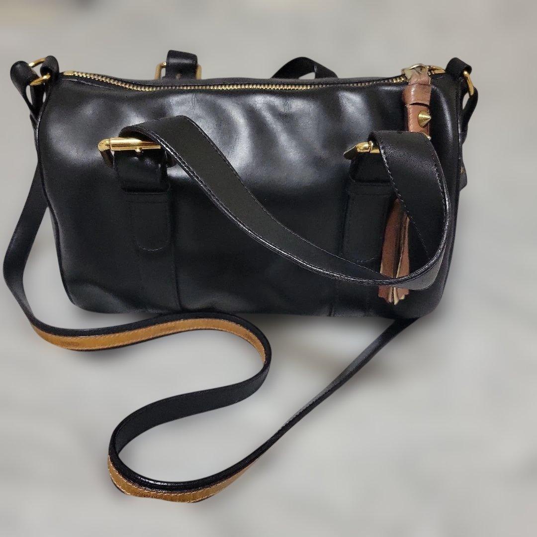 Chloe 黒 レザー ショルダーバッグ