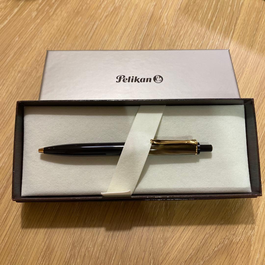 Pelikan ボールペン 黒 マーブルブラウン