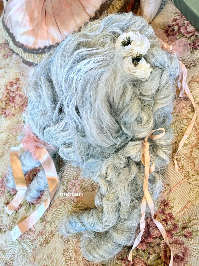 フランス　アンティーク　ヴィンテージ　希少　オペラ　ロココ　ウィッグ