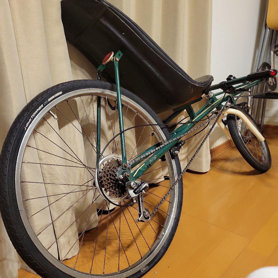 リカンベントバイク クロモリ 26インチ グリーン