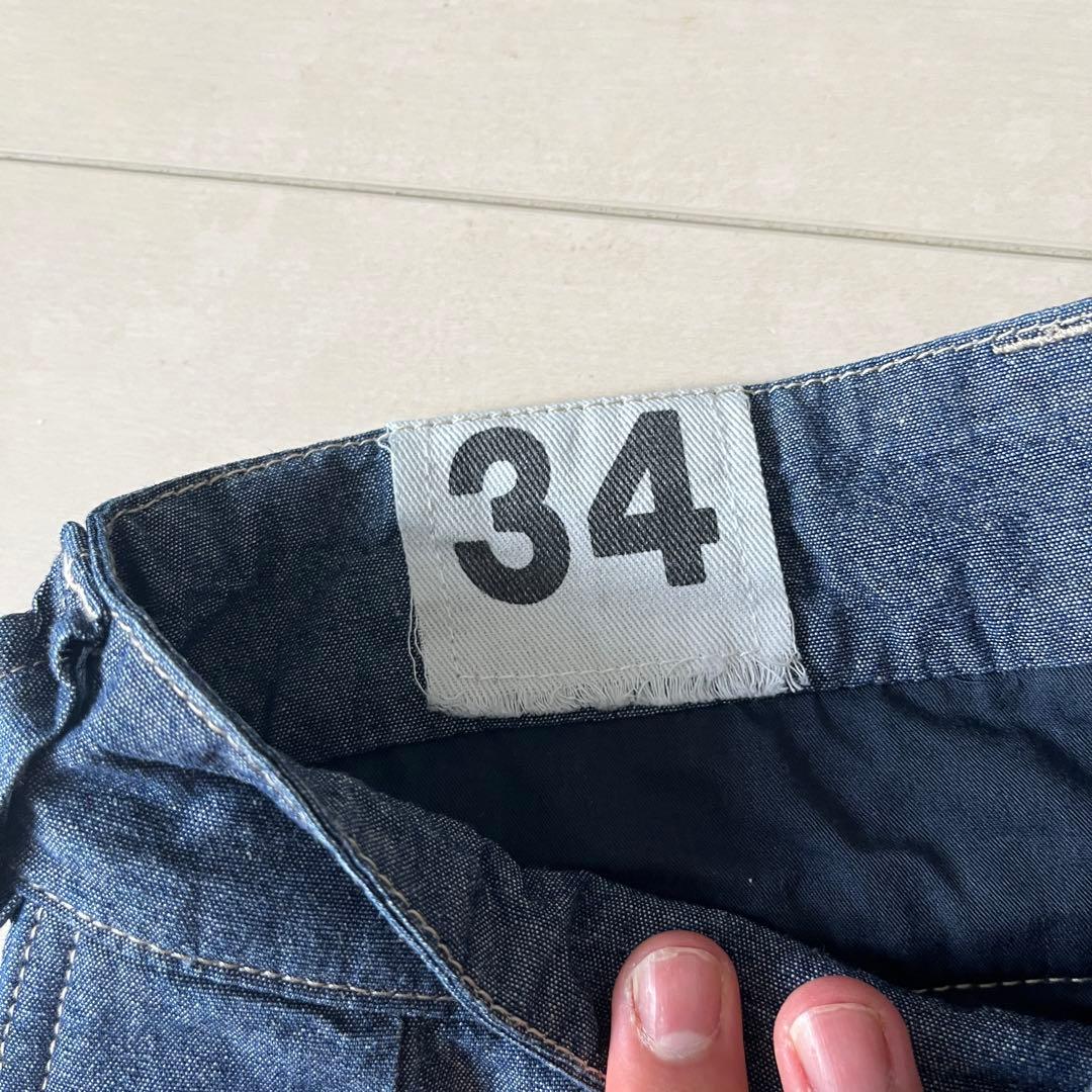 WAIPER.inc フランス軍 M-52 シャンブレー ツータック トラウザー