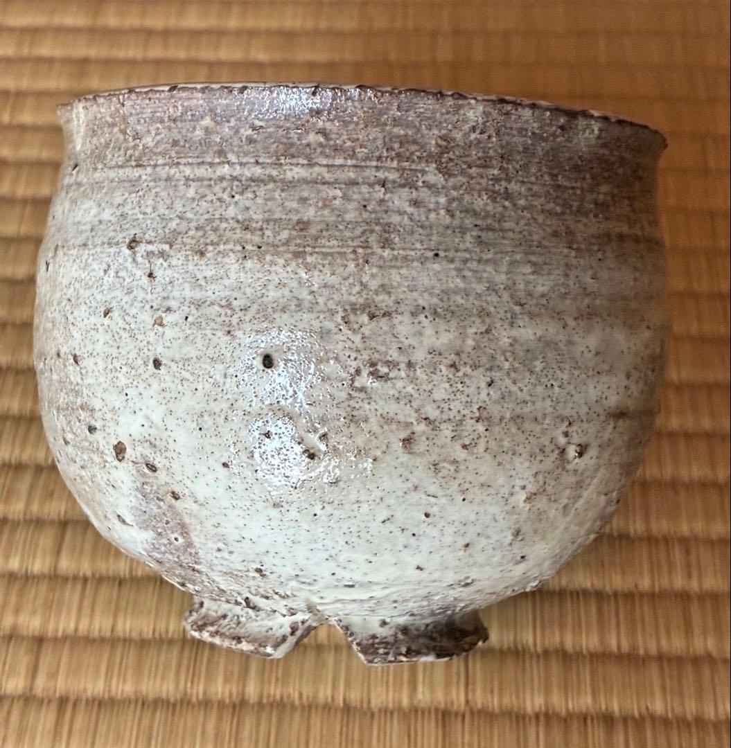 茶道具『萬古焼 塩筍(しおげ)茶碗』明治時代の茶碗
