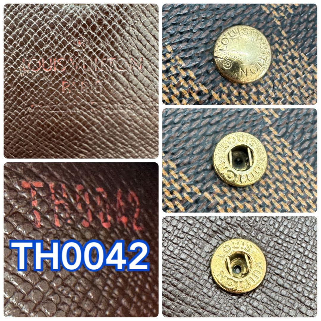 極美品✨️ルイヴィトン　ダミエ　エベヌ　インターナショナル　三つ折り財布　財布