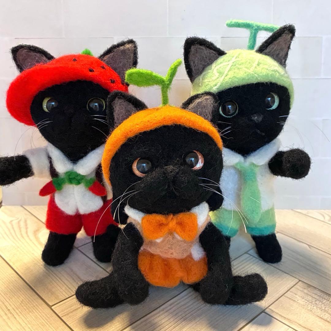 専用　黒猫ちゃんトリオ