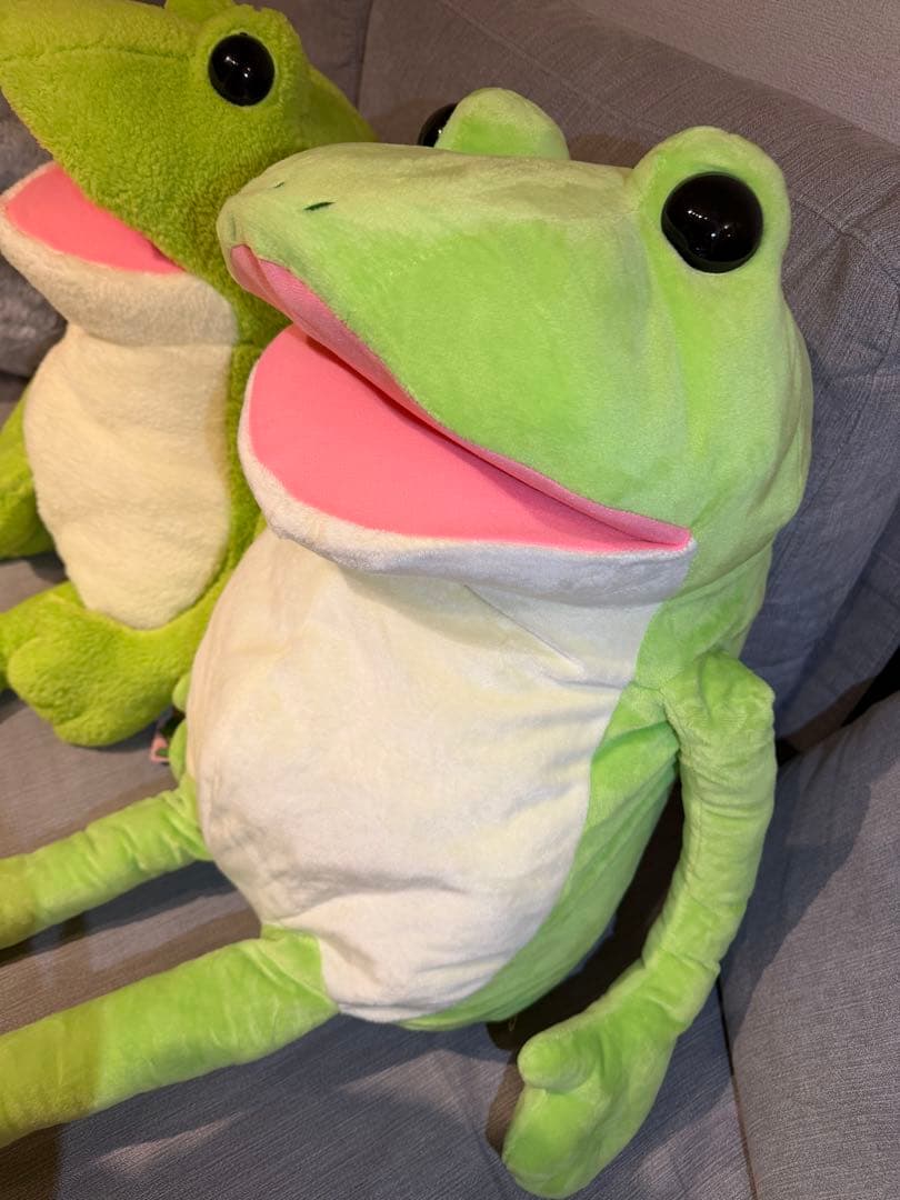 【2匹セット】おとぼけケロピョン 超超ウルトラBIG2 & 1 ぬいぐるみ