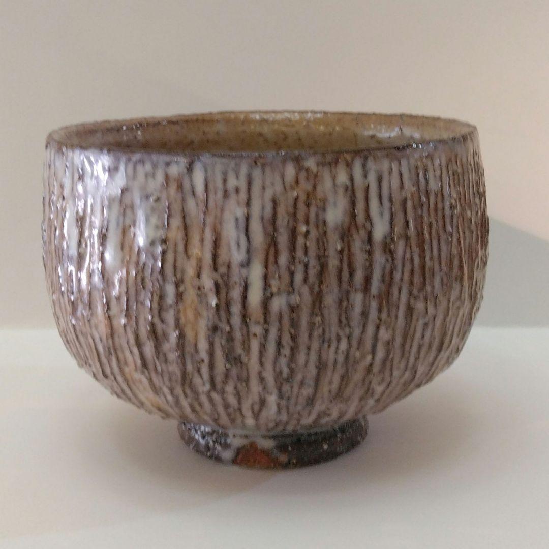 [未使用］波多野英生 萩焼 櫛目茶碗 / 冬茶碗 / 抹茶碗 / 初釜