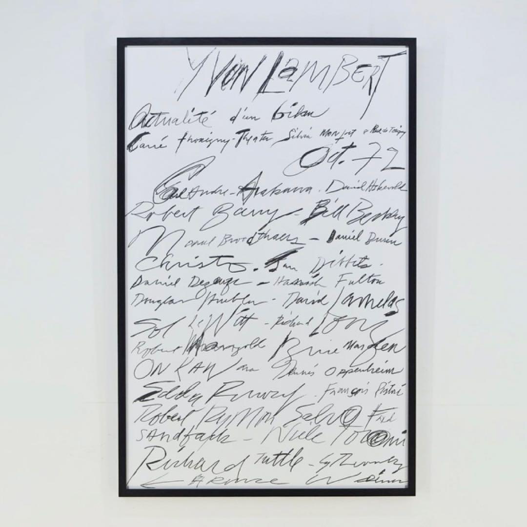 新品正規品 サイ・トゥオンブリー Cy Twombly1972 ポスター額装付き
