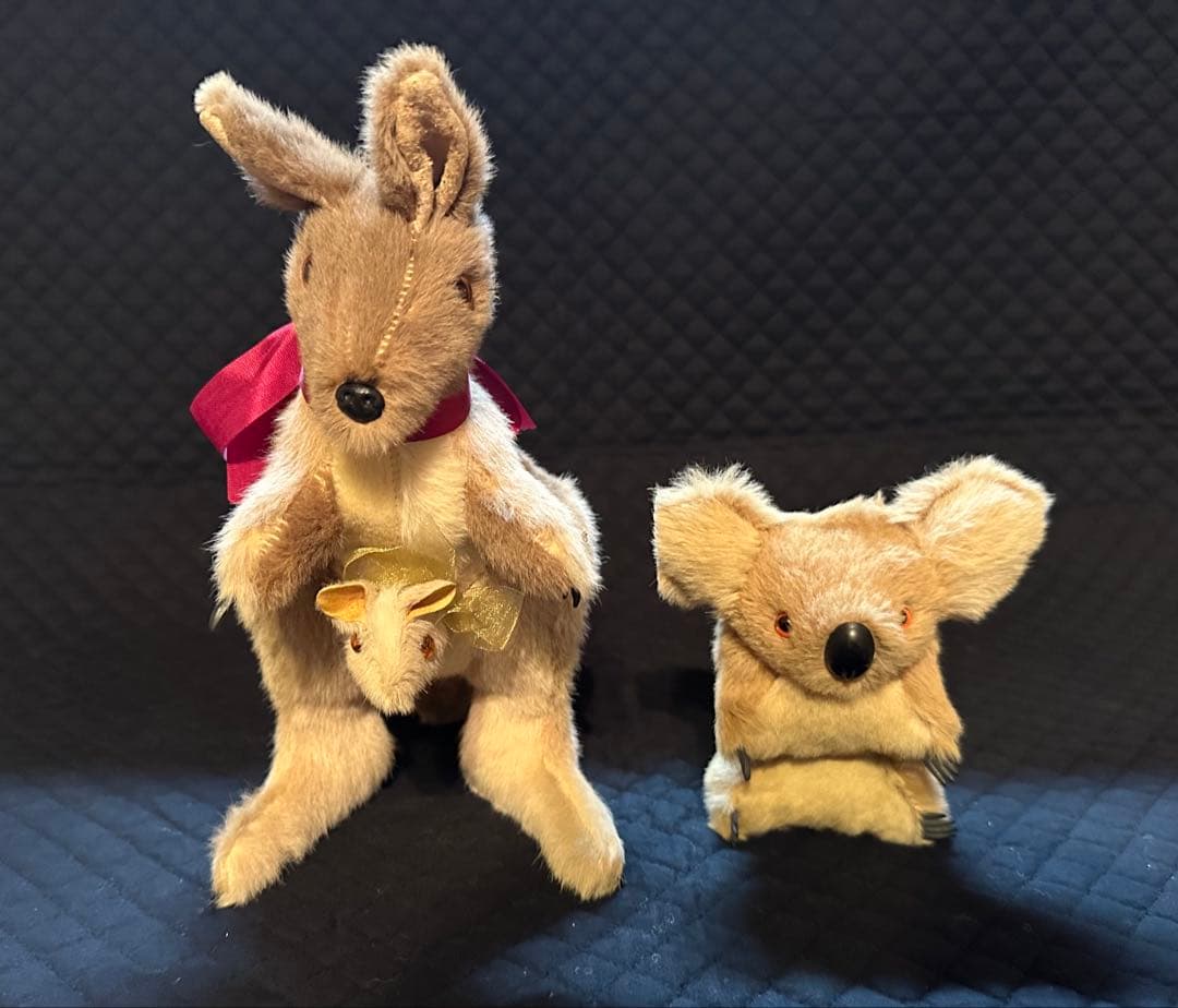 ヴィンテージ ぬいぐるみ カンガルー親子＆コアラ