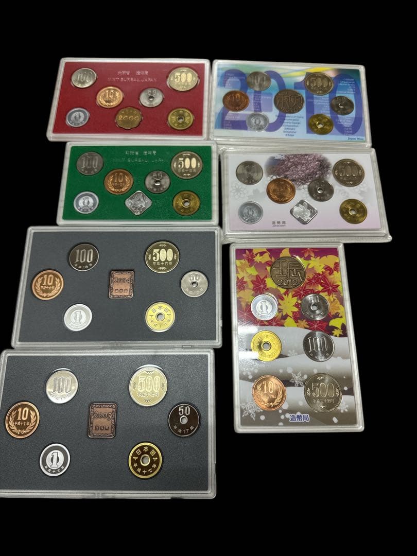 2000年2002年2004年2005年2010〜2012年貨幣セット 造幣局製