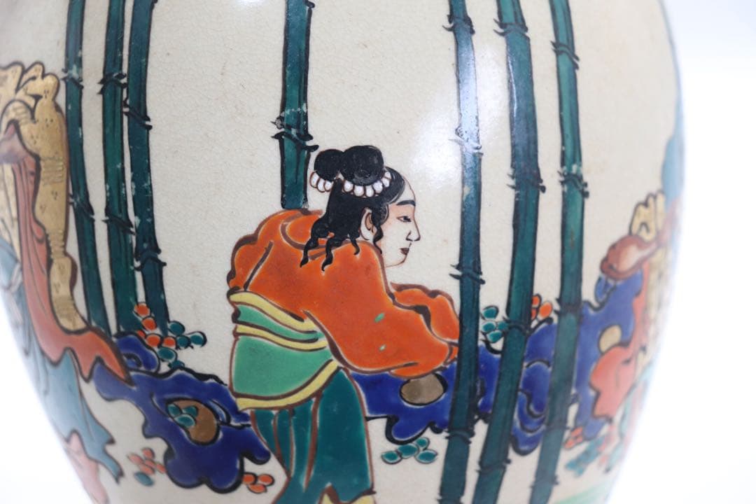 時代　薩摩焼　人物紋　送料込み250312