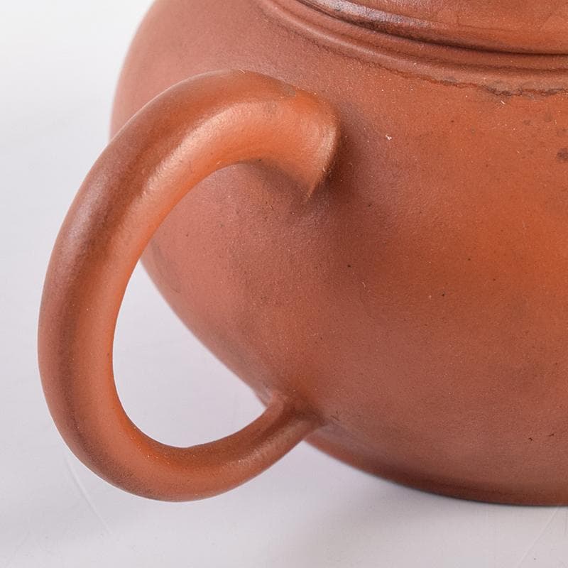 中国　中国宣興銘　紫砂　朱泥　急須　茶壷　V　R8601