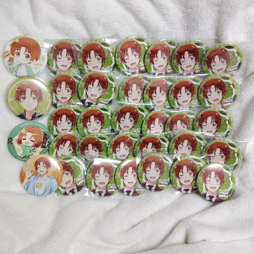 ヘタリア　イタリア　缶バッジまとめ売り×34