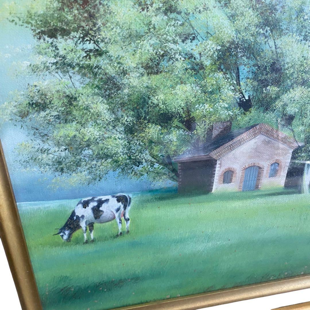 未使用保管品　Claude Feuiller フランス画家　絵画　　大判