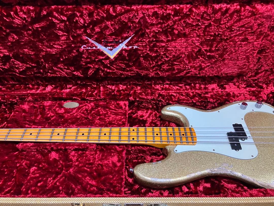ベース J Fender Bass Heavy Relic Champagne Gold