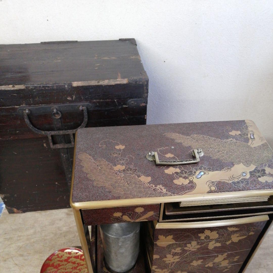 骨董　弁当箱　野点　茶道具　蒔絵　木製　木箱　正月飾り　大名　重箱