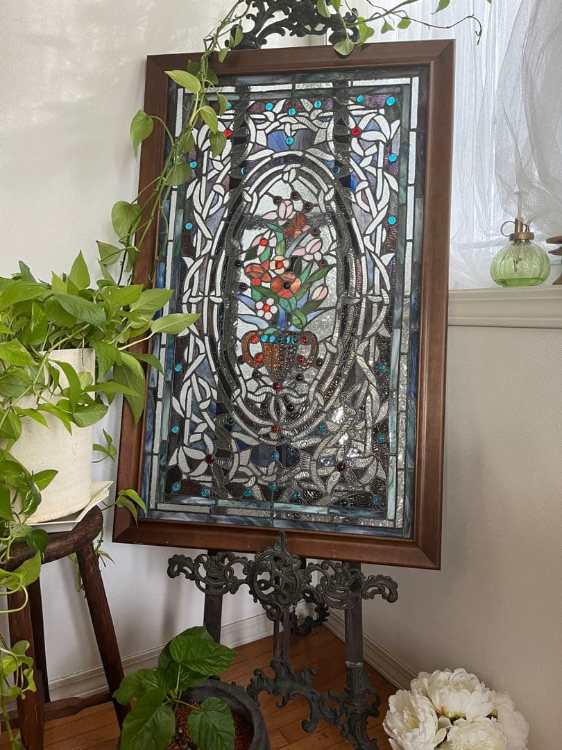 アンティーク　ステンドグラス