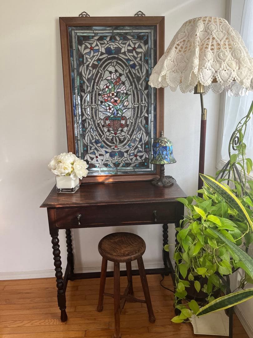 アンティーク　ステンドグラス