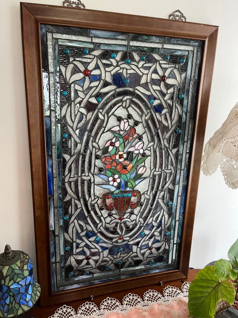 アンティーク　ステンドグラス