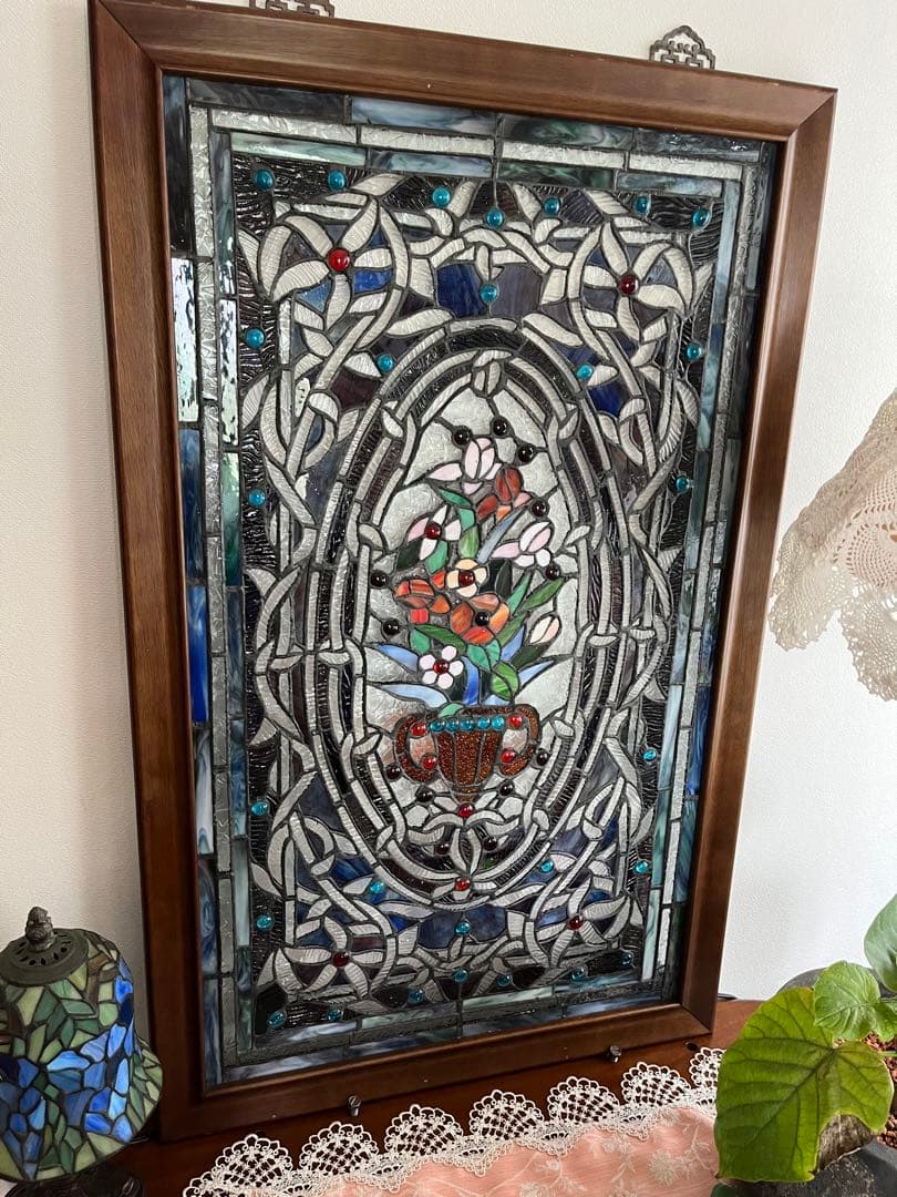 アンティーク　ステンドグラス