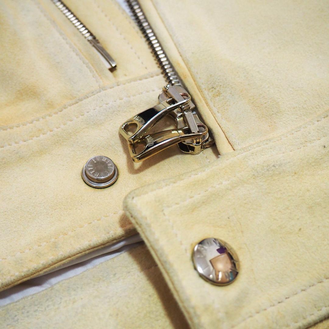 【BR別注】EMMETI ANDREA GOLDゴートスエードジャケット　黄肌