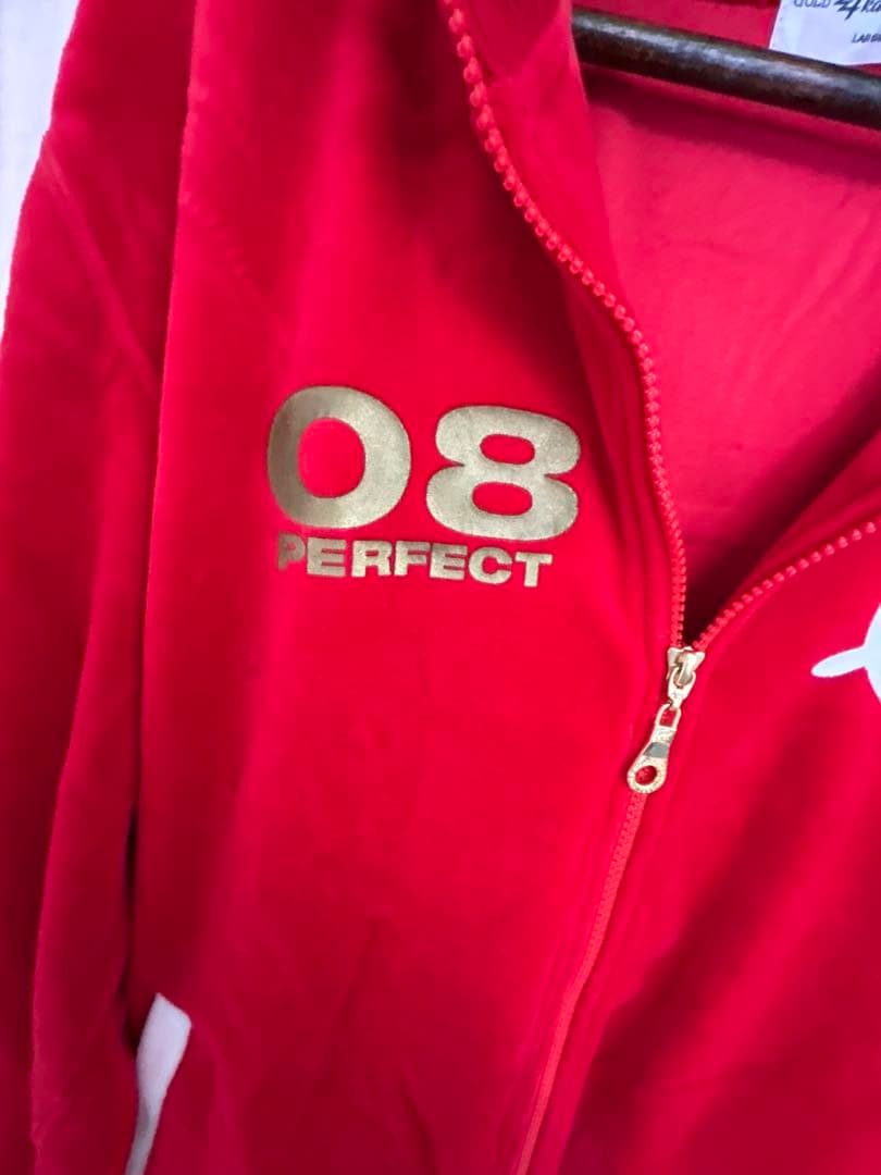 EXILE 24karats ジャージ 赤 セットアップ ベロア Lサイズ