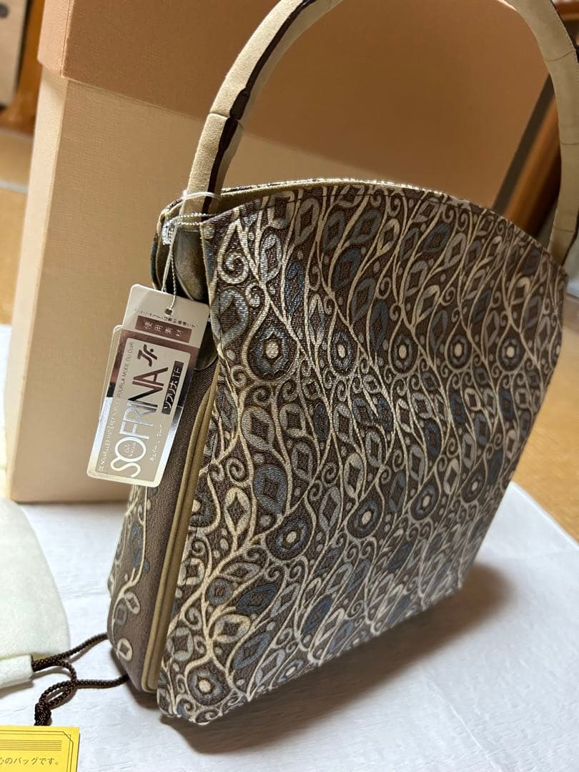 最終お値下げです。和装用バッグ グレー系　岡重　OKAJIMA 新品　未使用