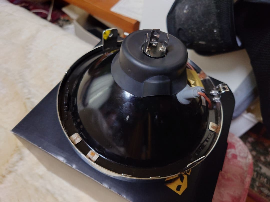 MARCHAL イエロー 丸型バイク用ライト