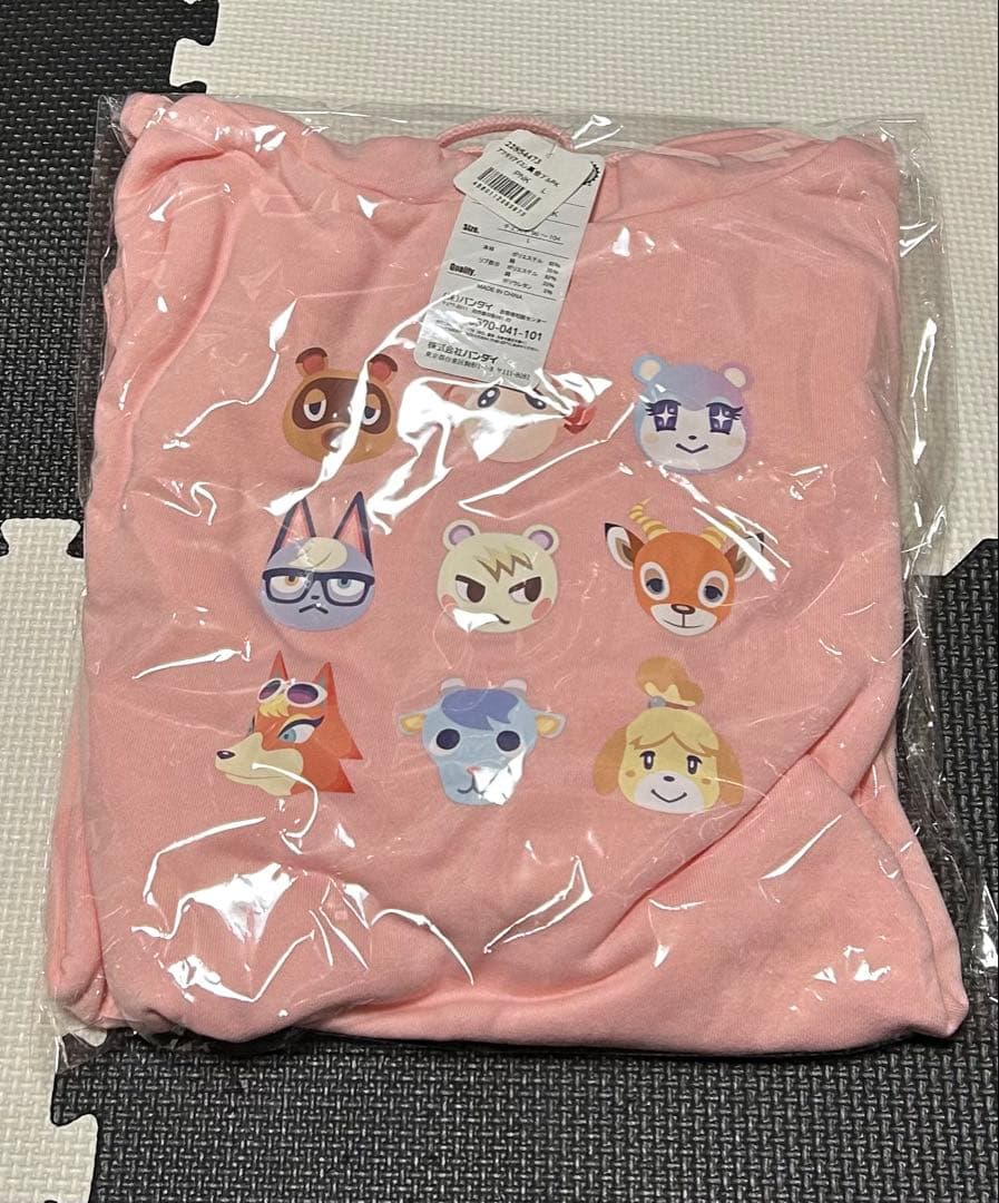あつまれどうぶつの森　パーカー　集合　新品　Lサイズ　ピンク　あつ森　アパレル
