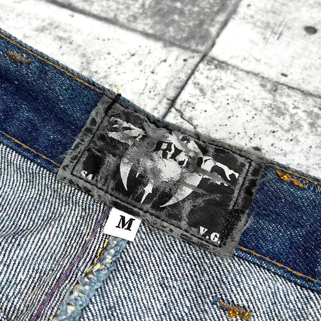 80-90s ZORLAC ゾーラック 囚人 デニムショーツ VG黒タグ