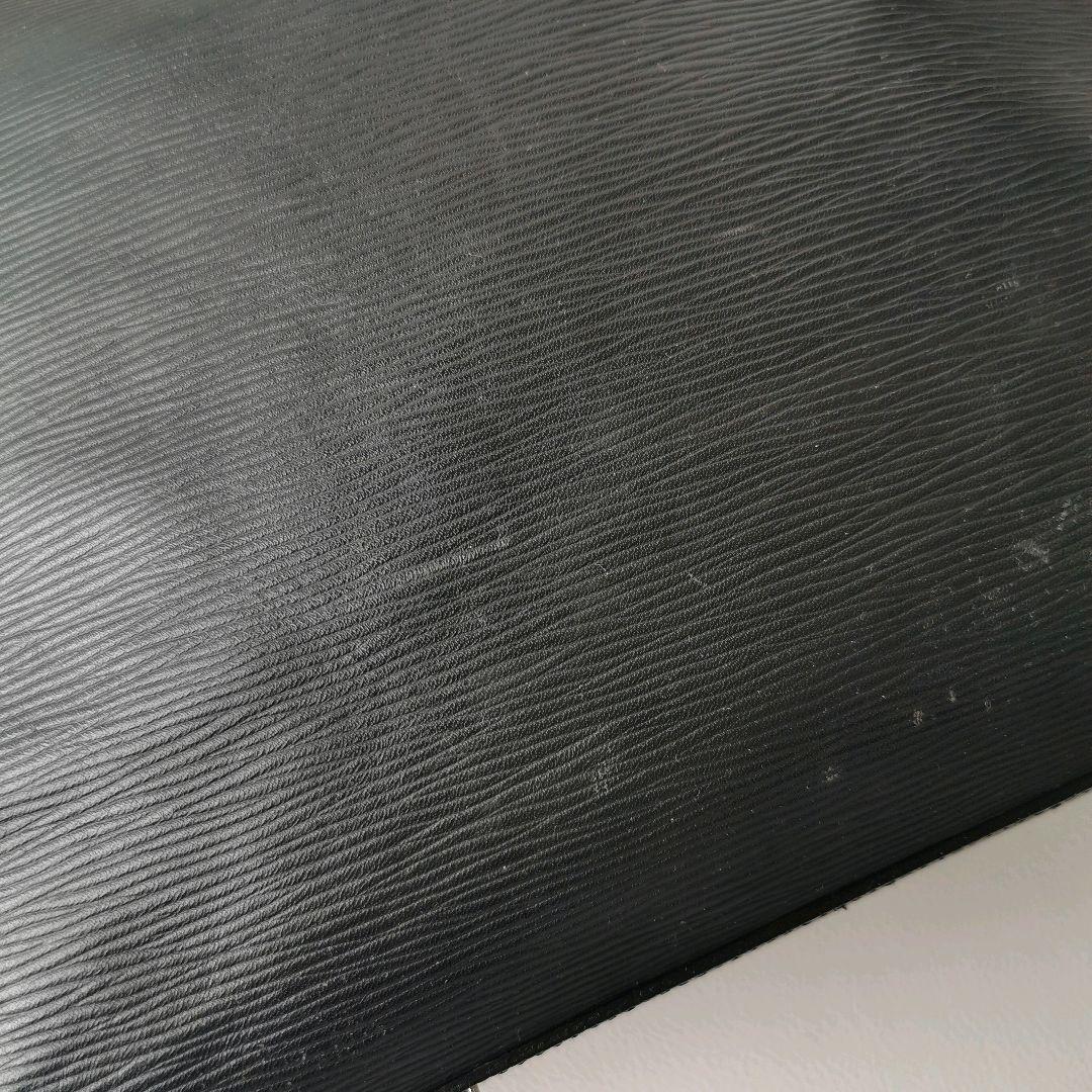 aniary アニアリ ウェーブレザー ビジネスバッグ ブリーフケース 黒