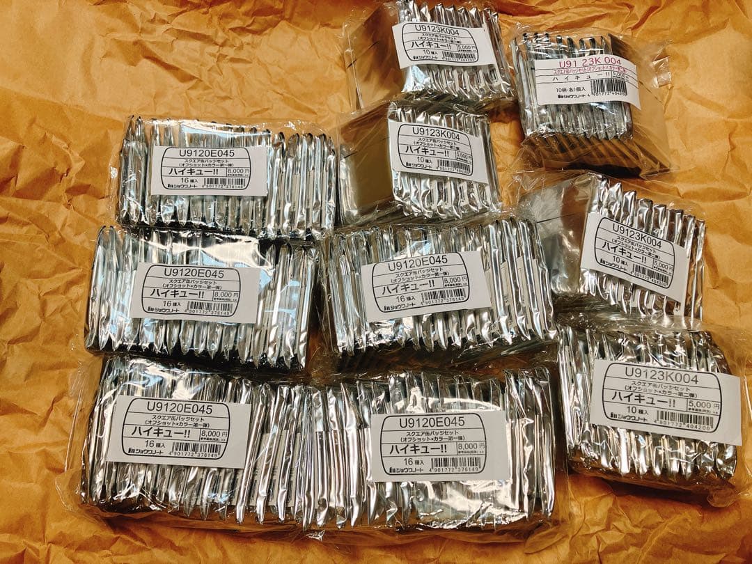 ハイキュー!! スクエア缶バッジ 第一弾 第二弾 未開封 セット