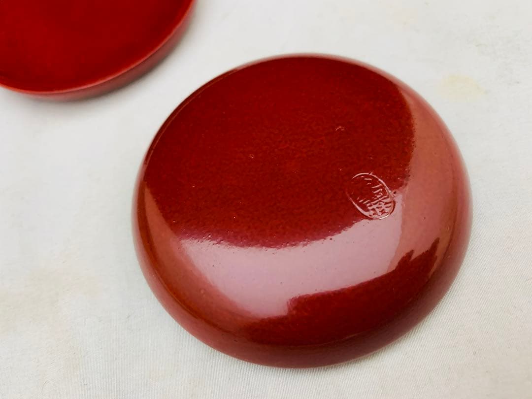 茶道具　讃岐漆器　宗家　後藤盆　後藤昌基作　香合　共布共箱