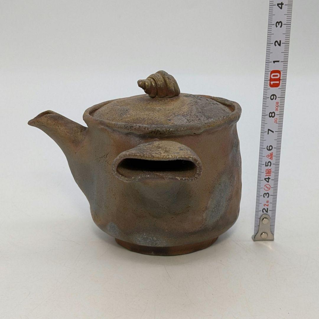 木村春芳 備前焼 手造急須 用心箱 貝摘み 煎茶器 煎茶道具 食器 たたら作り