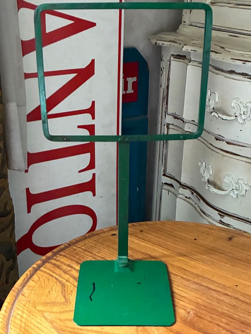 フランス　アンティーク　メタル　ディスプレイ　フォト　ポップ　スタンド　写真立て