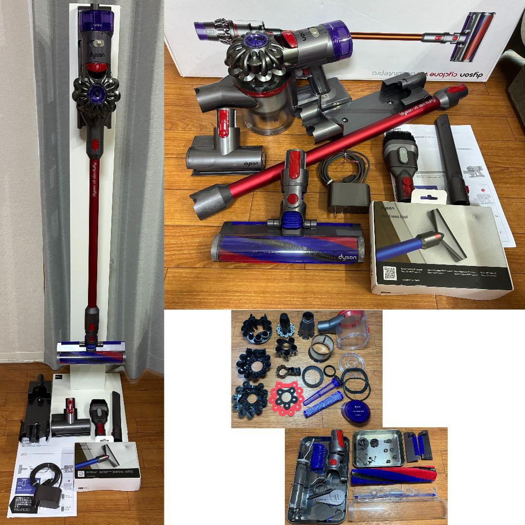 【美品】dyson V8 slim fluffy 【未使用】￼アクセサリ　41分