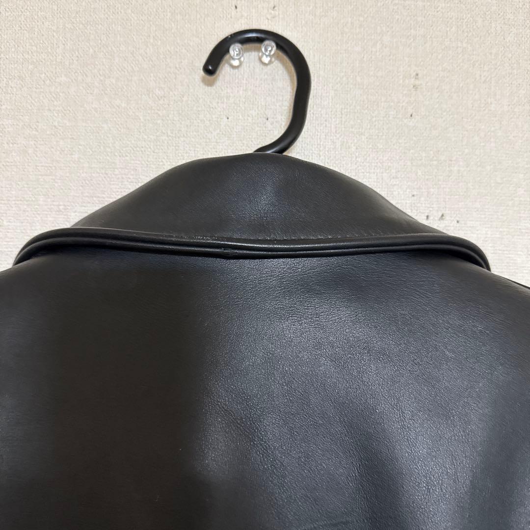 美品✨schott 642 レザージャケット　シングルライダース　牛革　38 黒