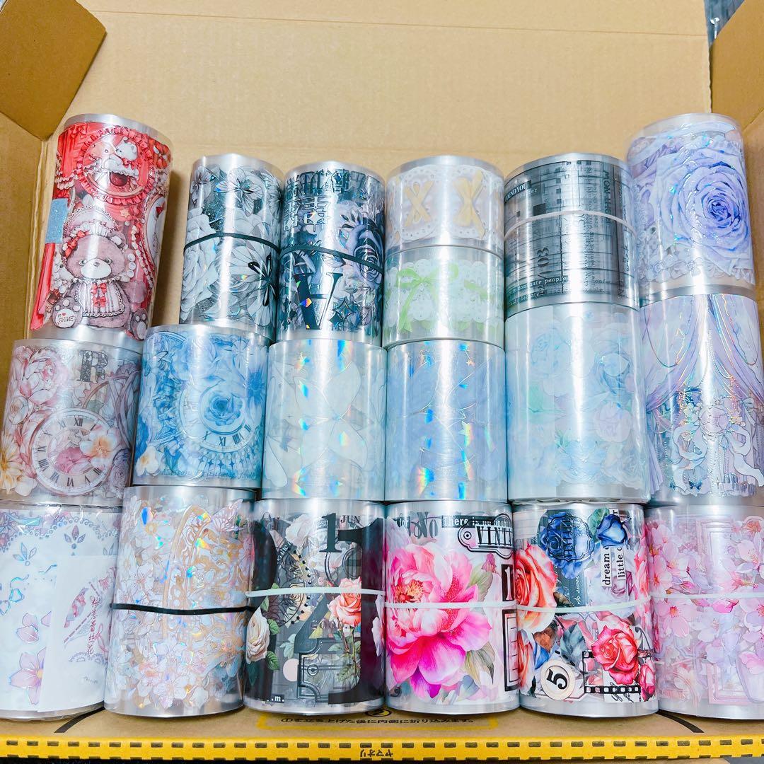 【19本】　海外マステ　petテープ　まとめ売り　コラージュ　素材　断捨離　③