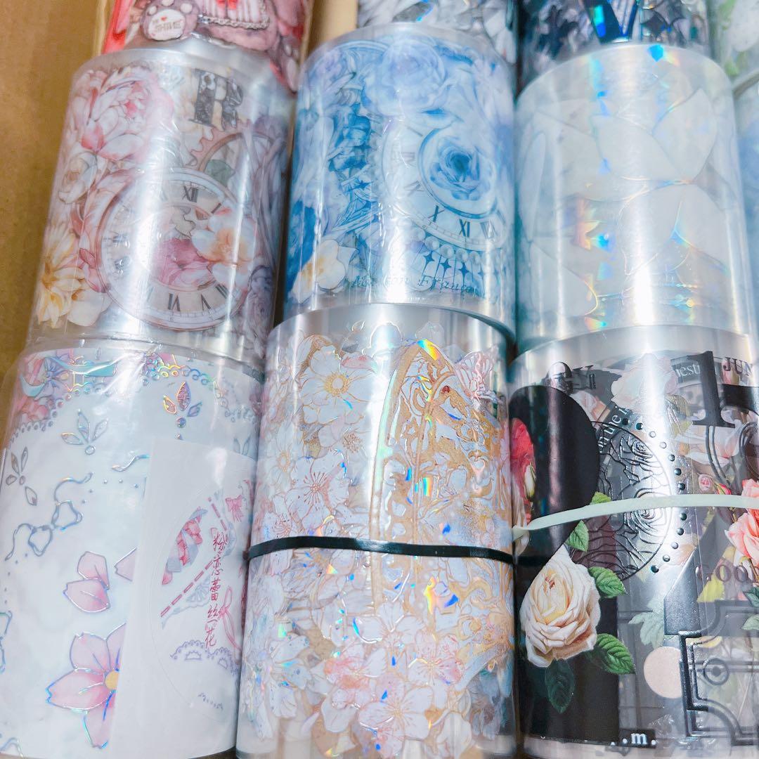 【19本】　海外マステ　petテープ　まとめ売り　コラージュ　素材　断捨離　③