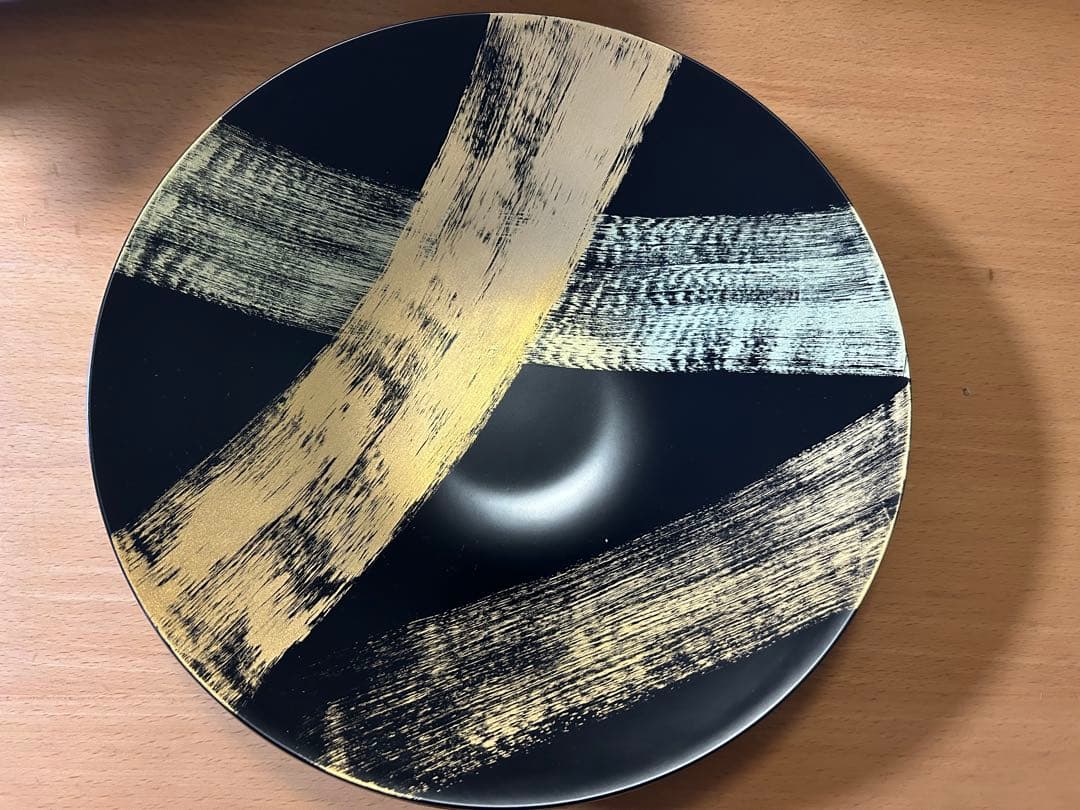 山田漆器 I0-002 サラダボール　飛龍 漆器 椀 黒金