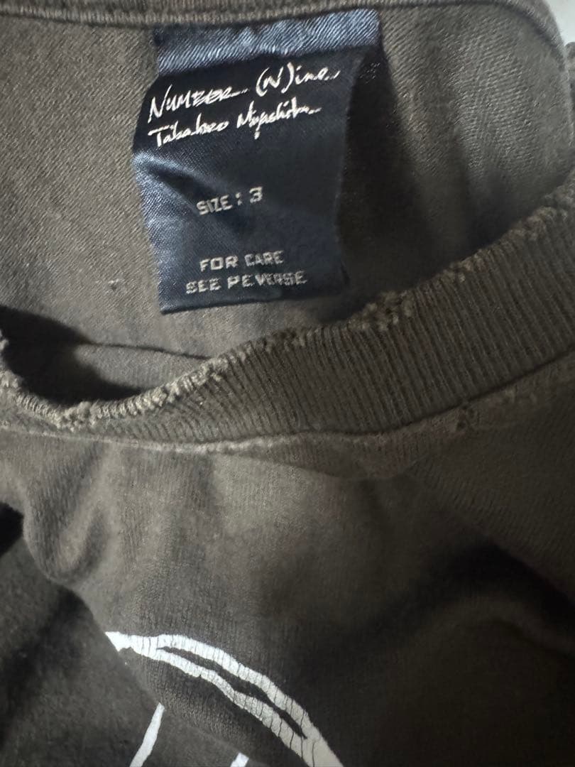 ナンバーナイン NIGHT CRAWLER Ghost T-shirt オバケt