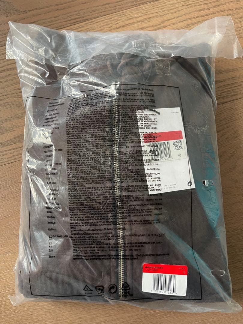 STÜSSY x ナイキ フルジップウォッシュ加工フリースパーカーLサイズ新品