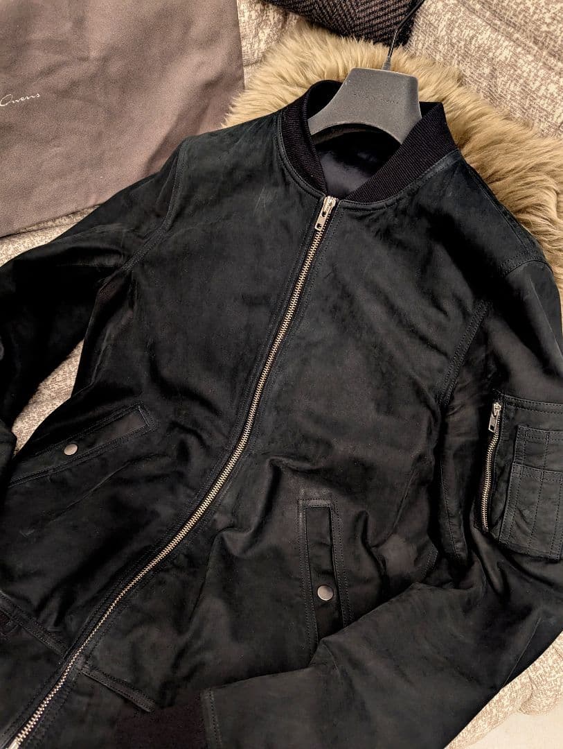 m*u様 稀少モデル　F/W 14　リック・オウエンス　カーフヌバック&カシミア