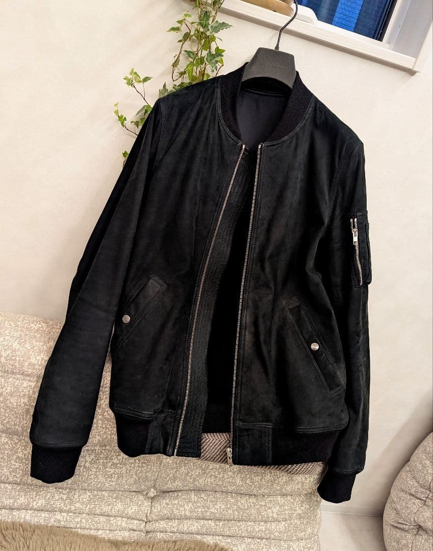 m*u様 稀少モデル　F/W 14　リック・オウエンス　カーフヌバック&カシミア