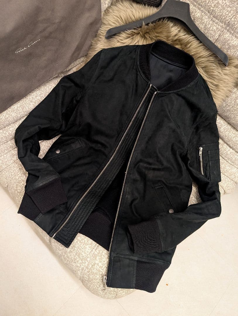 m*u様 稀少モデル　F/W 14　リック・オウエンス　カーフヌバック&カシミア