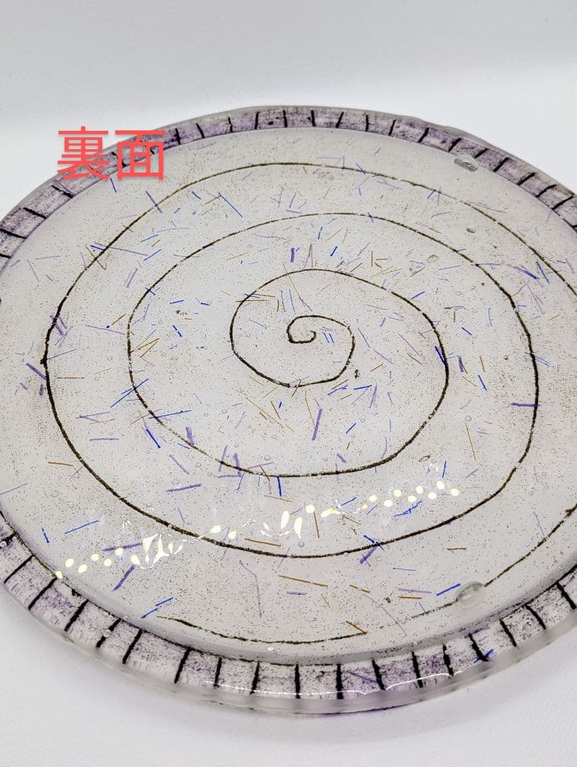 扇田克也　ガラス皿　未使用品