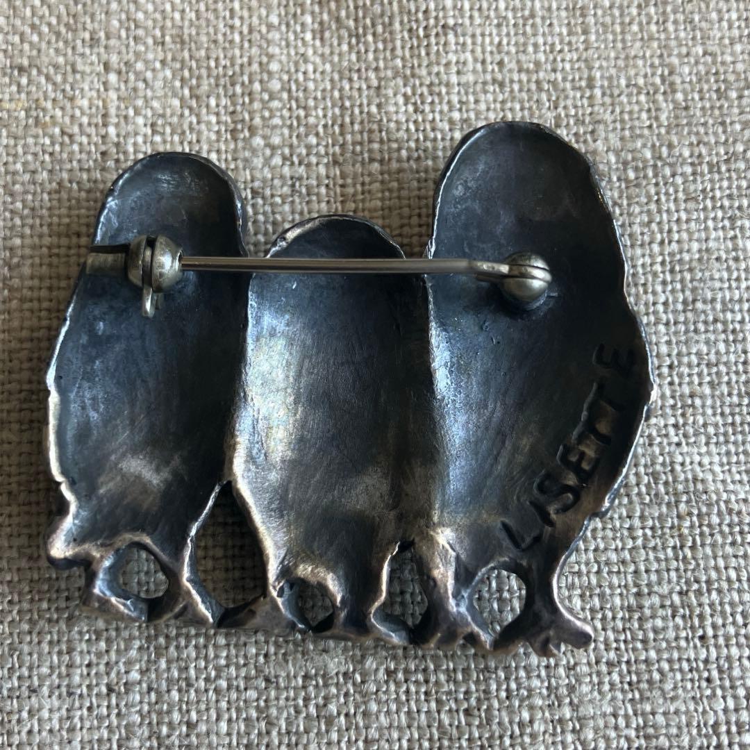 Lisette リゼッタ　ブローシュ・イボー　フクロウ　シルバー